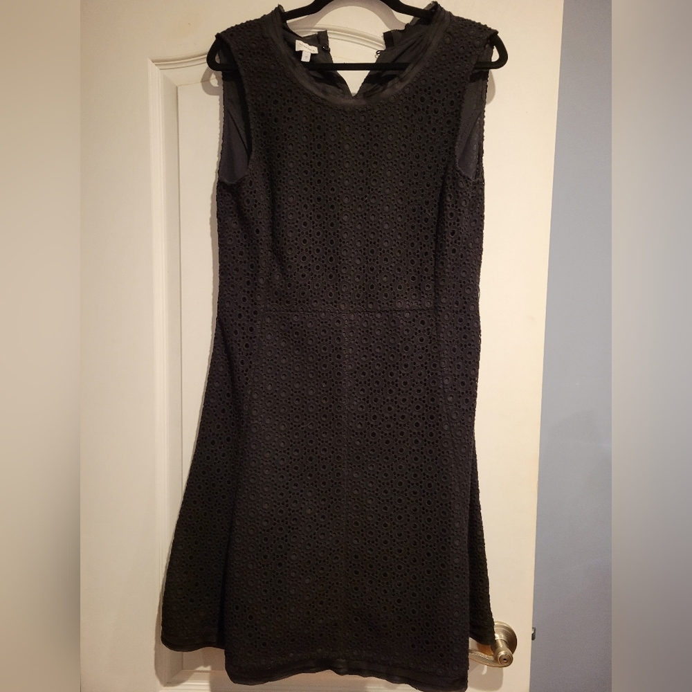 Short Black Belted Armani Dress